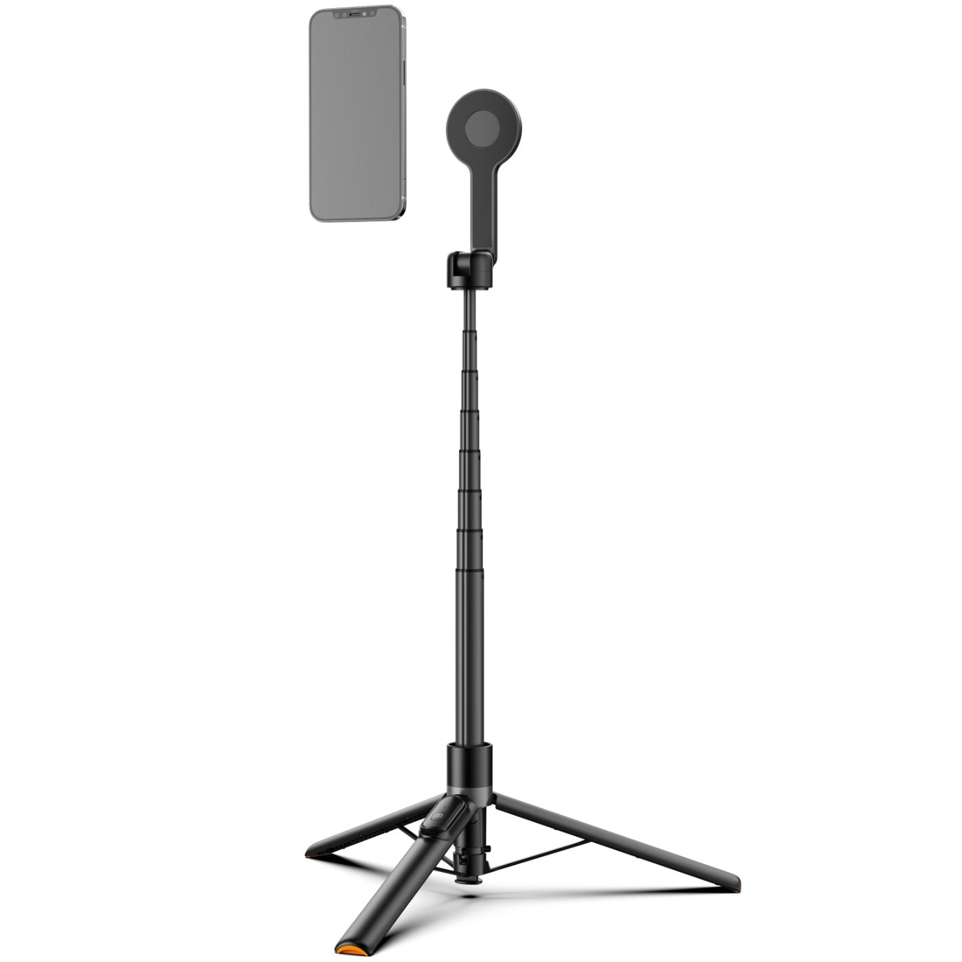 SHIELKIN Magnetic Selfie Stick Tripod for iPhone, 65.7” Phone Tripod for Magsafe, Travel Phone Stand with Remote for iPhone 16 Pro Max