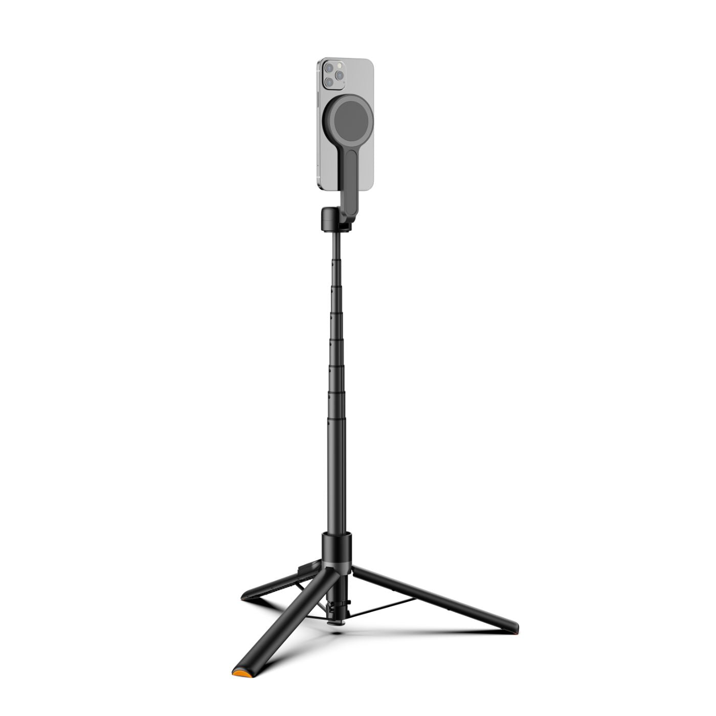 SHIELKIN Magnetic Selfie Stick Tripod for iPhone, 65.7” Phone Tripod for Magsafe, Travel Phone Stand with Remote for iPhone 16 Pro Max